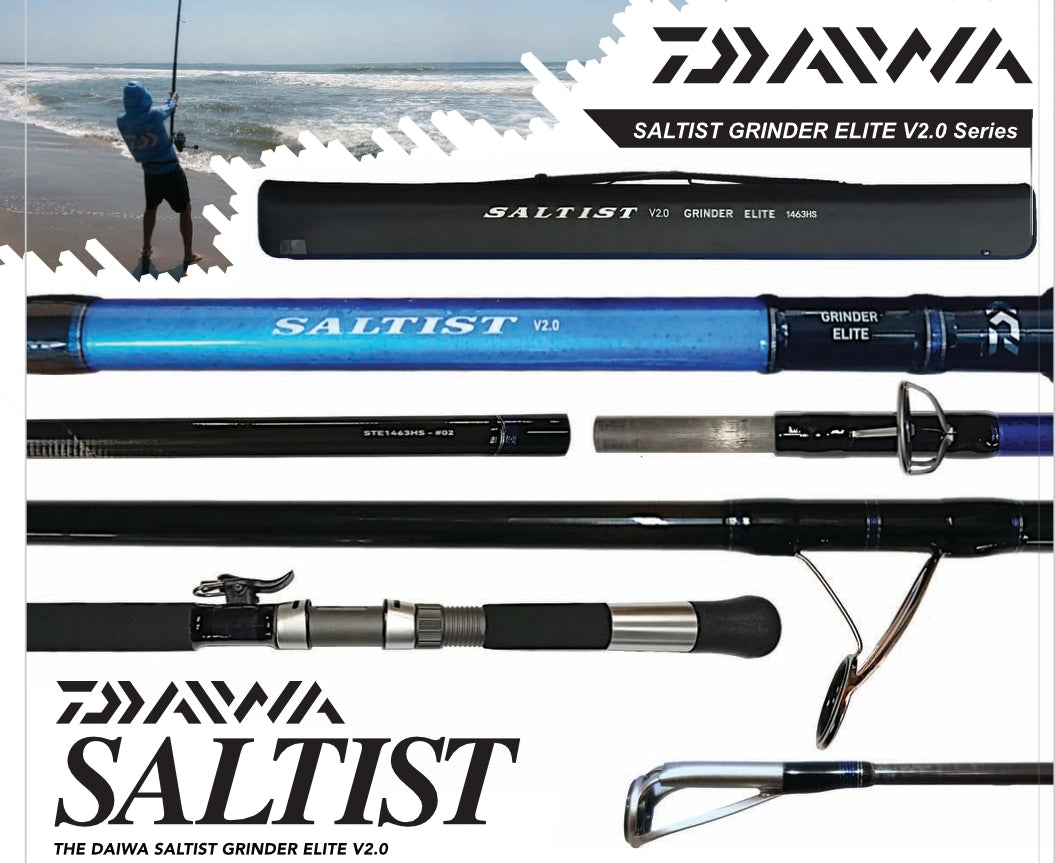 ROD DAIWA SALTIST GRINDER ELITE V2 STE1503HS-BZ 6-8OZ ROD DAIWA SALTIST GRINDER ELITE V2 STE1503HS-BZ 6-8OZ