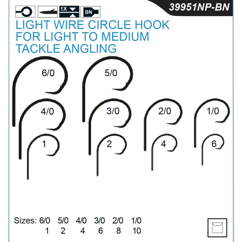 HOOK MUSTAD CIRCLE 39951NPBLN 6/0 – All Out Angling