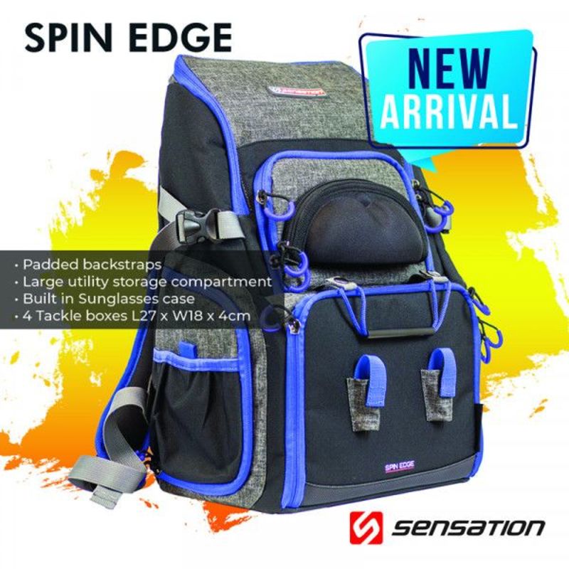 TACKLE BAG SPIN EDGE BACKPACK – All Out Angling