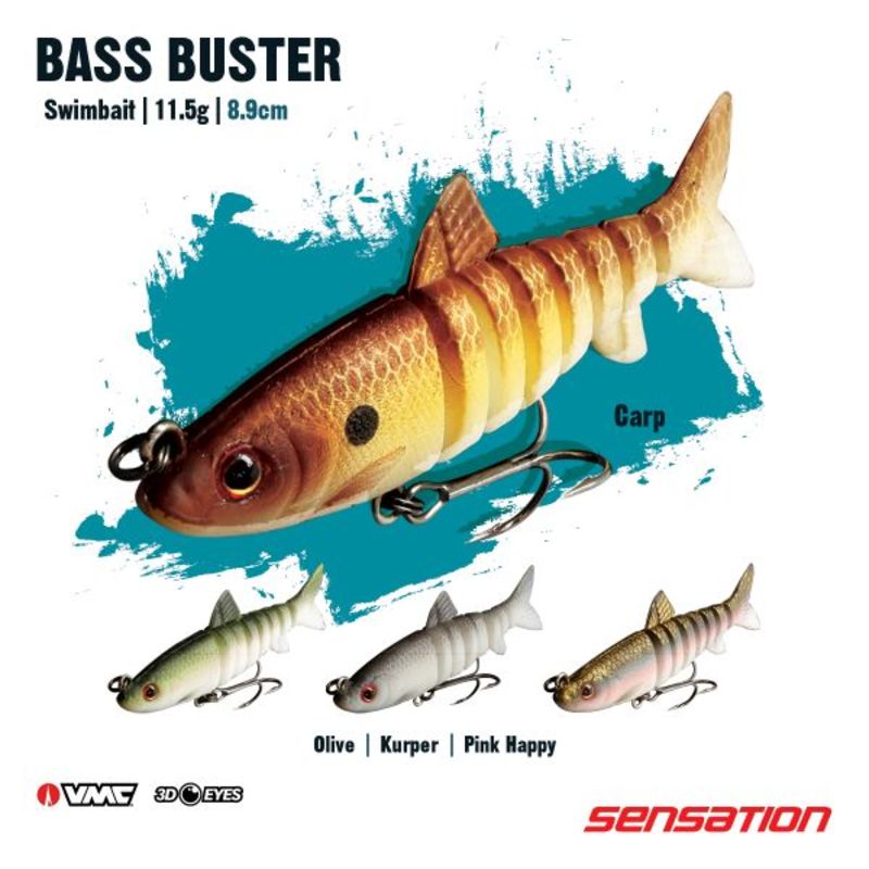 LURE SENSATION BASS BUSTER 3.5' GOLD FISH – All Out Angling
