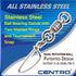 CENTRO STAINLESS STEEL BALL BEARING SWIVEL/1WELD RING/SNAP #3 120LB