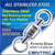 CENTRO STAINLESS STEEL BALL BEARING SWIVEL+2 WELD RING #1 110LB