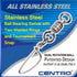 CENTRO STAINLESS STEEL BALL BEARING SWIVEL/1WELD RING/SNAP #10 600LB