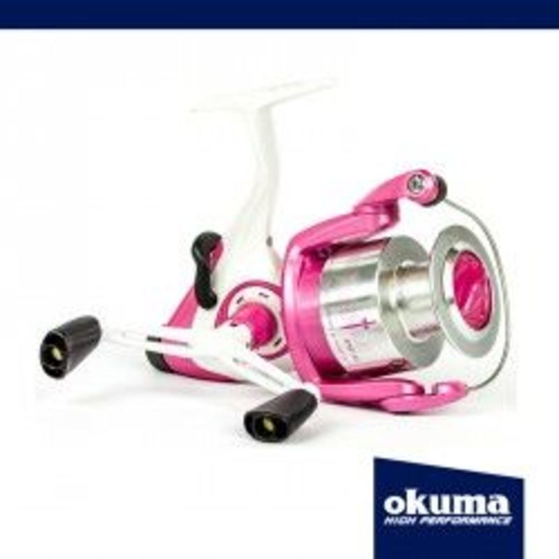 REEL OKUMA BAITFEEDER BARBARIAN PINK-55 3B/B – All Out Angling
