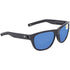 COSTA BAYSIDE 580G SHINY BLACK FRAME BLUE MIRROR LENS