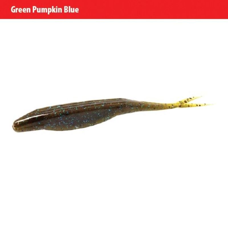 ZOOM SUPER FLUKE GREEN PUMPKIN BLUE – All Out Angling