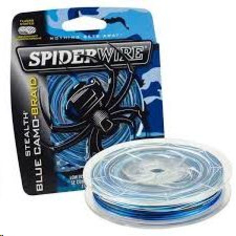 BRAID SPIDERWIRE STEALTH BLUE CAMO 15LB/300YDS – All Out Angling