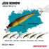 LURE SENSATION JERK MINNOW SD4 GREEN HOLOGRAM