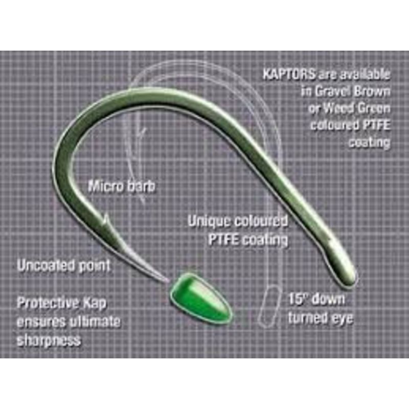KORDA HOOK KAPTOR WIDE GAPE WEED #8 KAP08 – All Out Angling